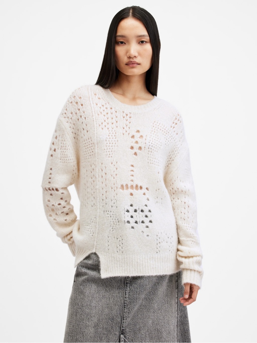 AllSaints Winnie Crew Neck Sweater